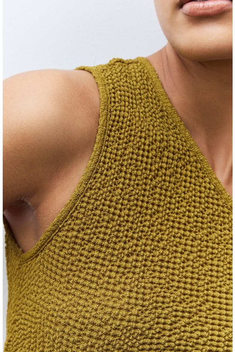 Texture One-Shoulder Top, Alternate, color, GREEN