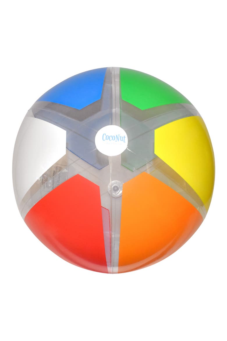 Colossus Rainbow Beach Ball, Main, color, MULTI