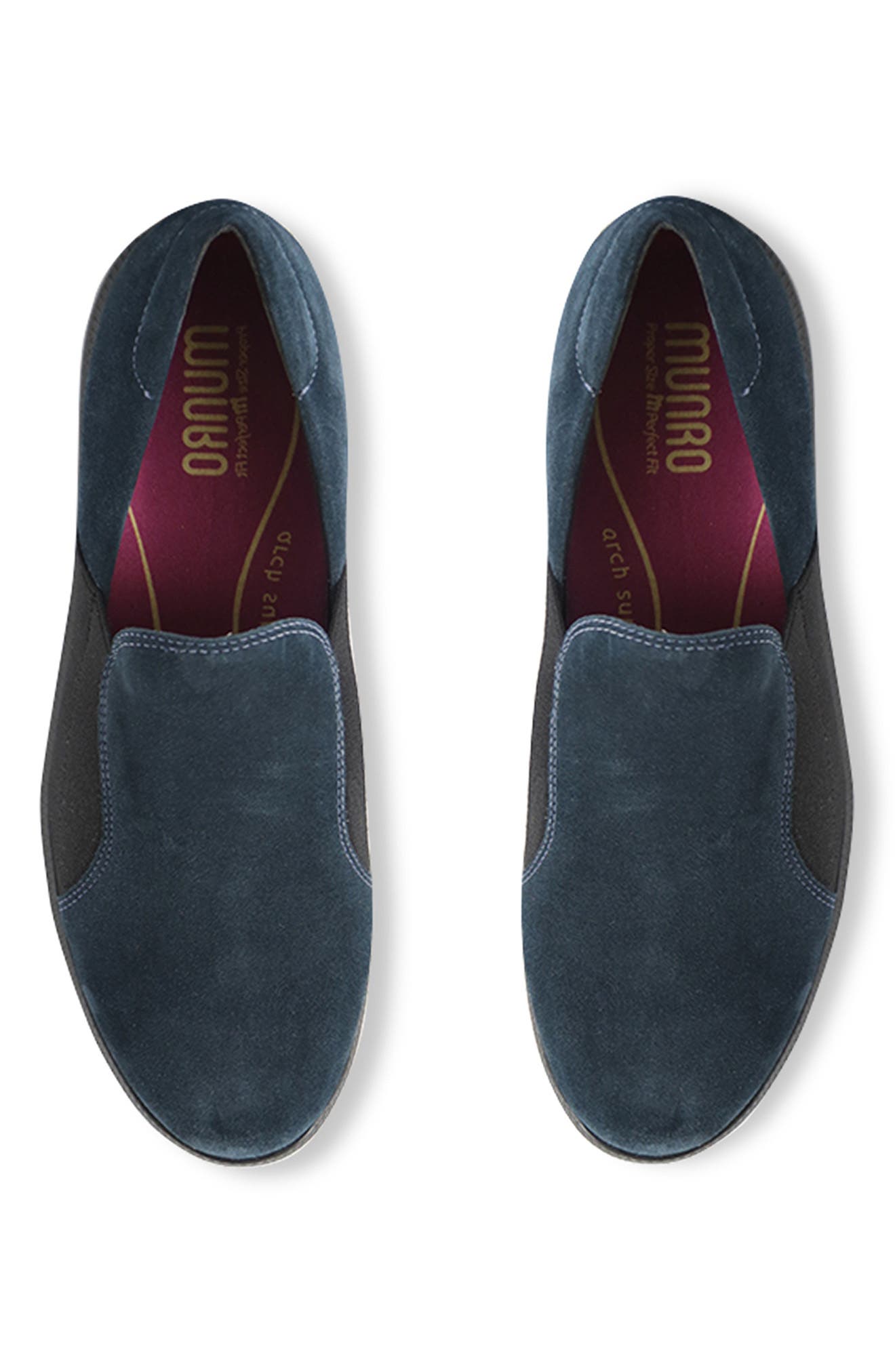 Clay Wedge Slip-On Sneaker, Alternate, color, NAVY