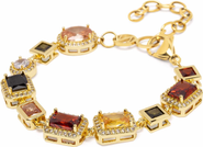 Nialaya Gold Crystal Gem Bracelet