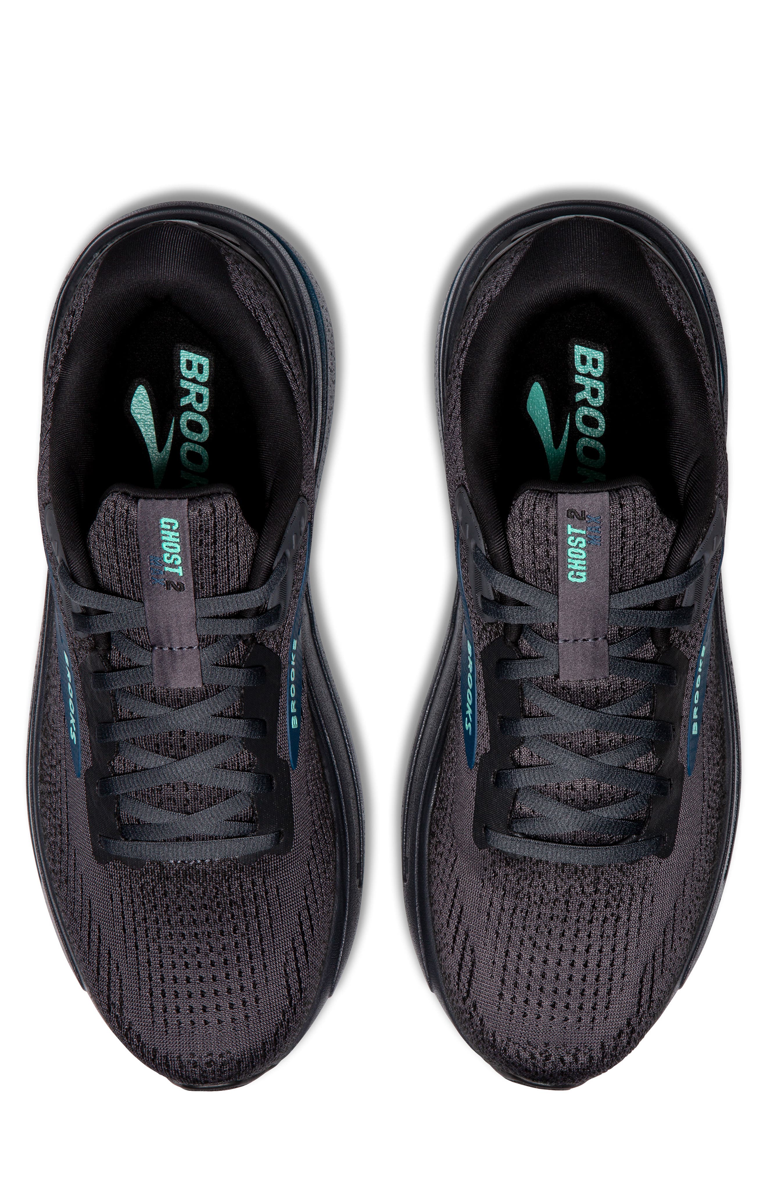 Brooks Ghost Max 2 Running Shoe, Alternate, color, Ebony/Cockatoo/Blue Sapphire
