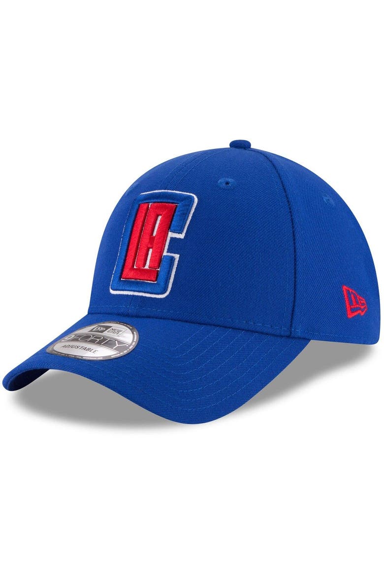 Men's New Era Royal LA Clippers Official Team Color 9FORTY Adjustable Hat, Main, color, Royal