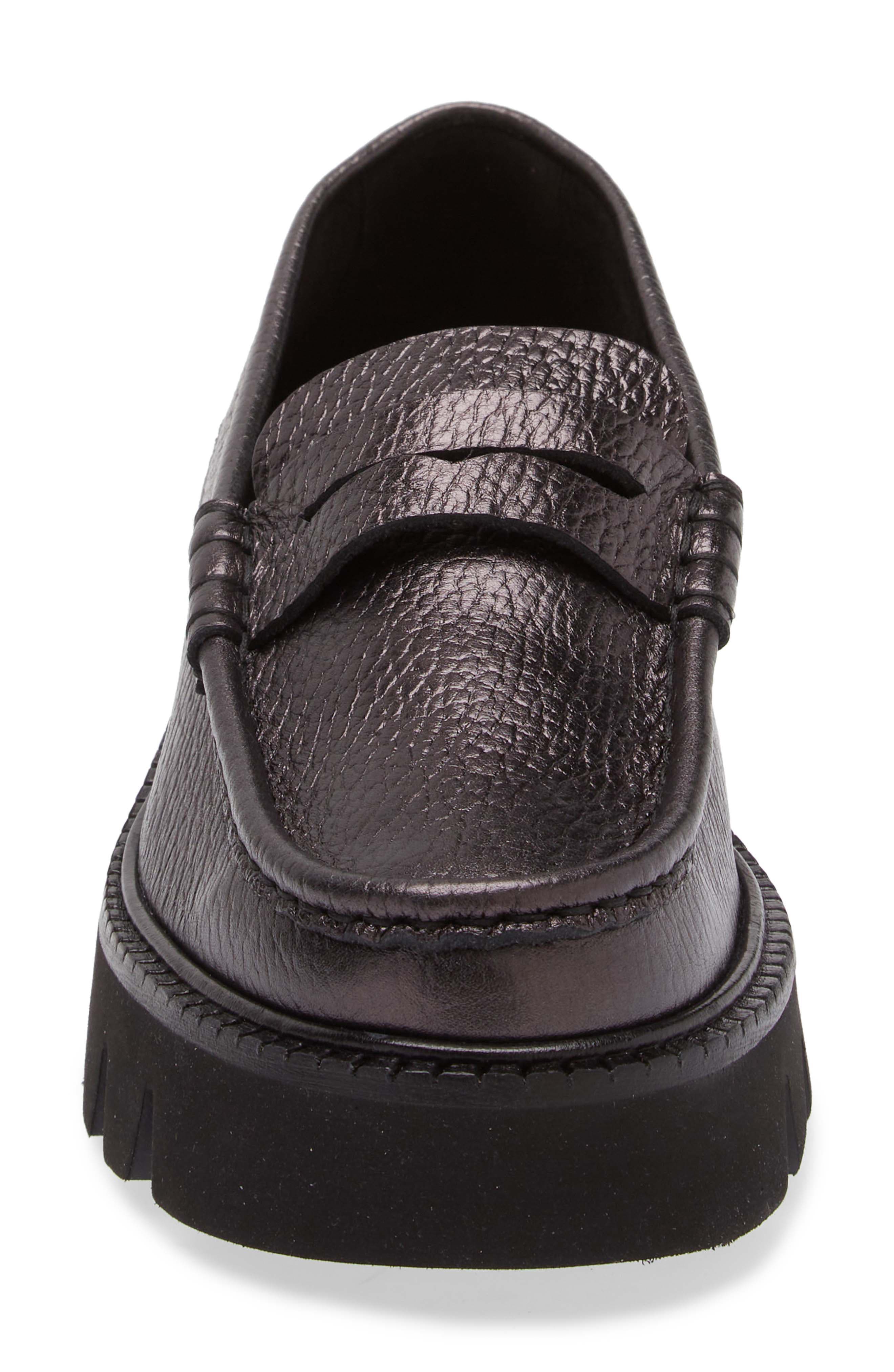 Pedro Garcia Sebas Lug Metallic Penny Loafer, Alternate, color, 