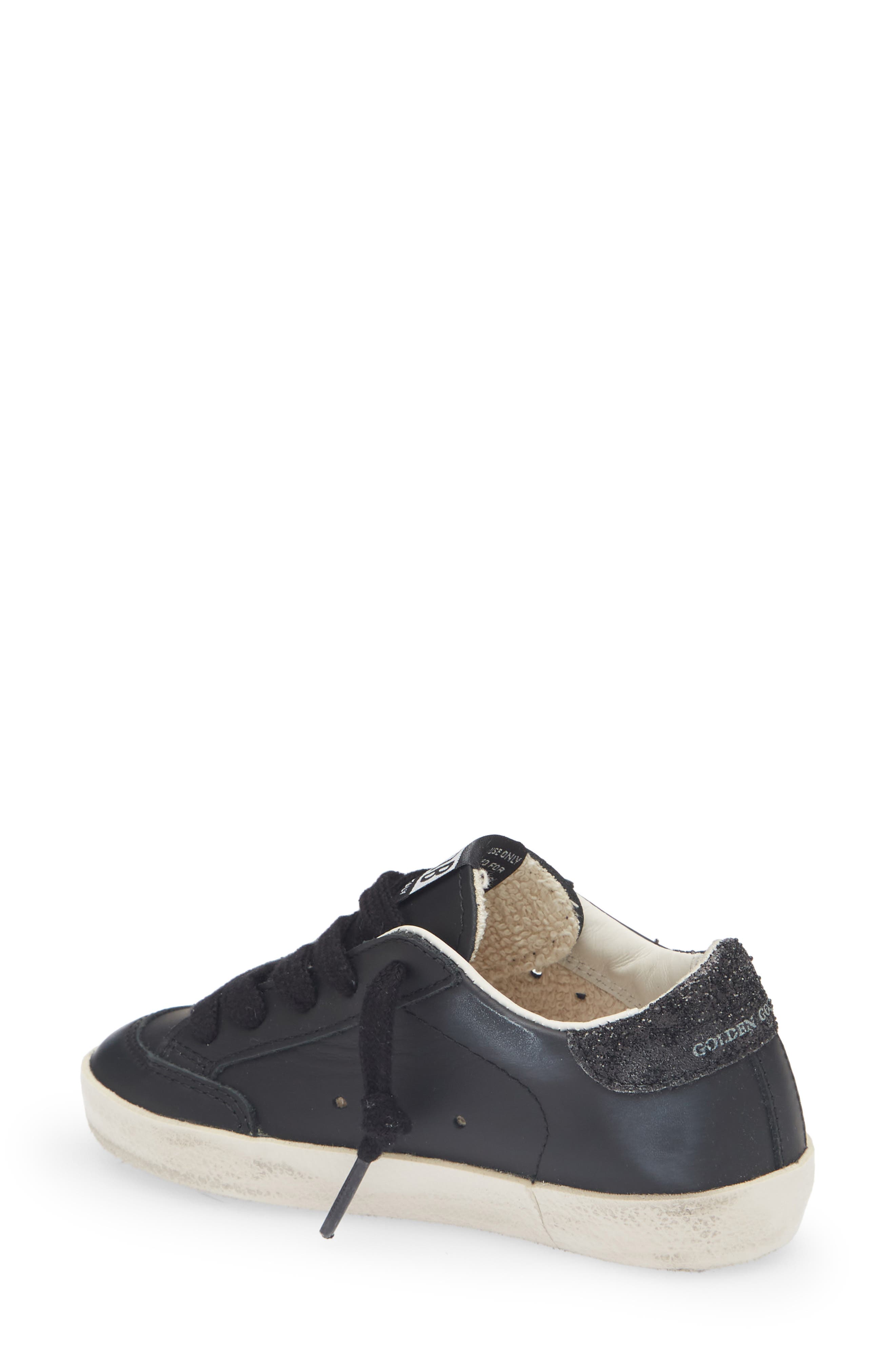 Kids' Super-Star Sneaker, Alternate, color, BLACK
