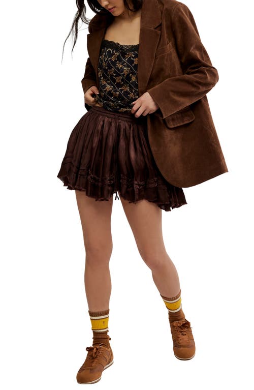 Free People Third Charm Miniskirt In Brown