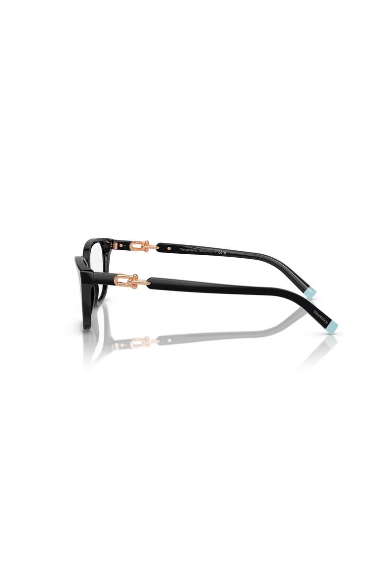 53mm Rectangle optical glasses, Alternate, color, Black