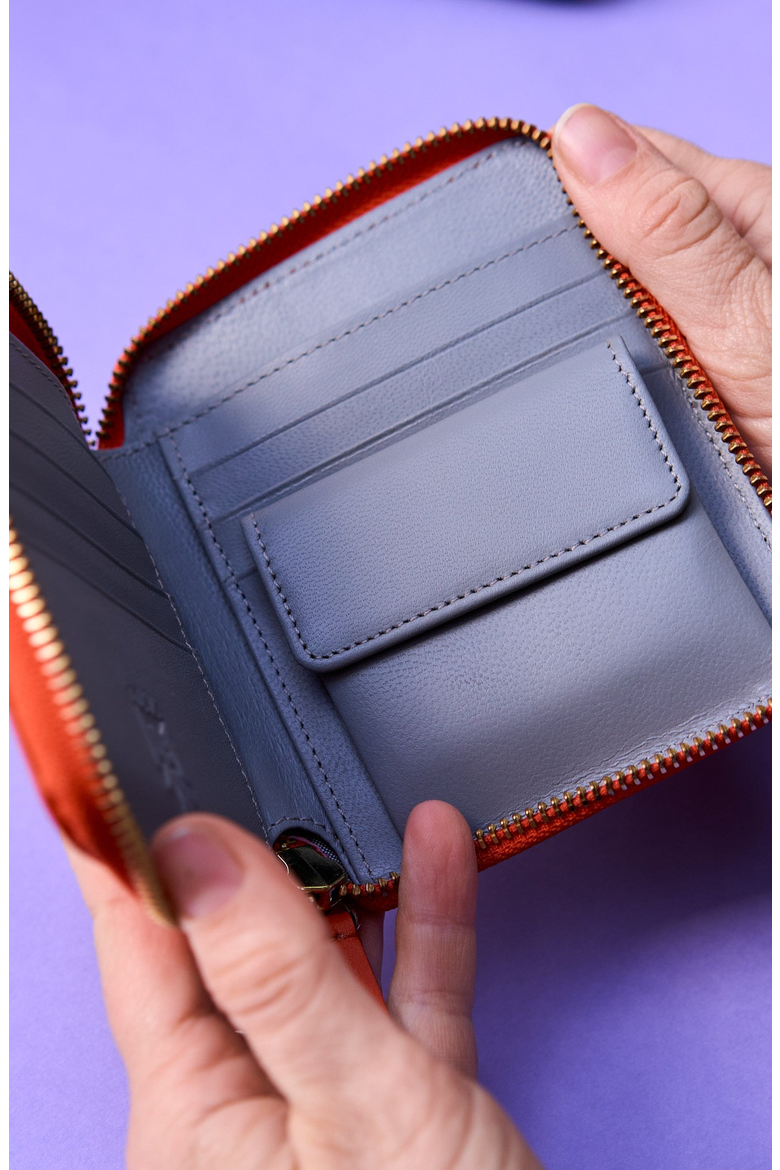 Joy Zip Around Wallet, Alternate, color, Orange