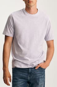 Mavi Jeans Pale Blue Slub Cotton Blend T-Shirt