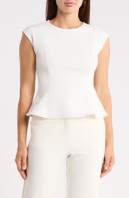 NORDSTROM RACK Seamed Peplum Top