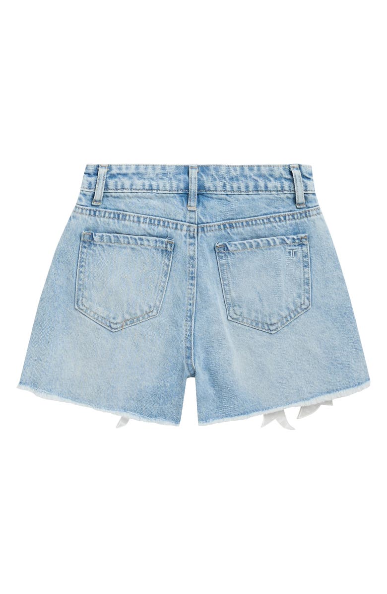 Tractr Kids' Embellished Denim Shorts, Alternate, color, Bow Bow