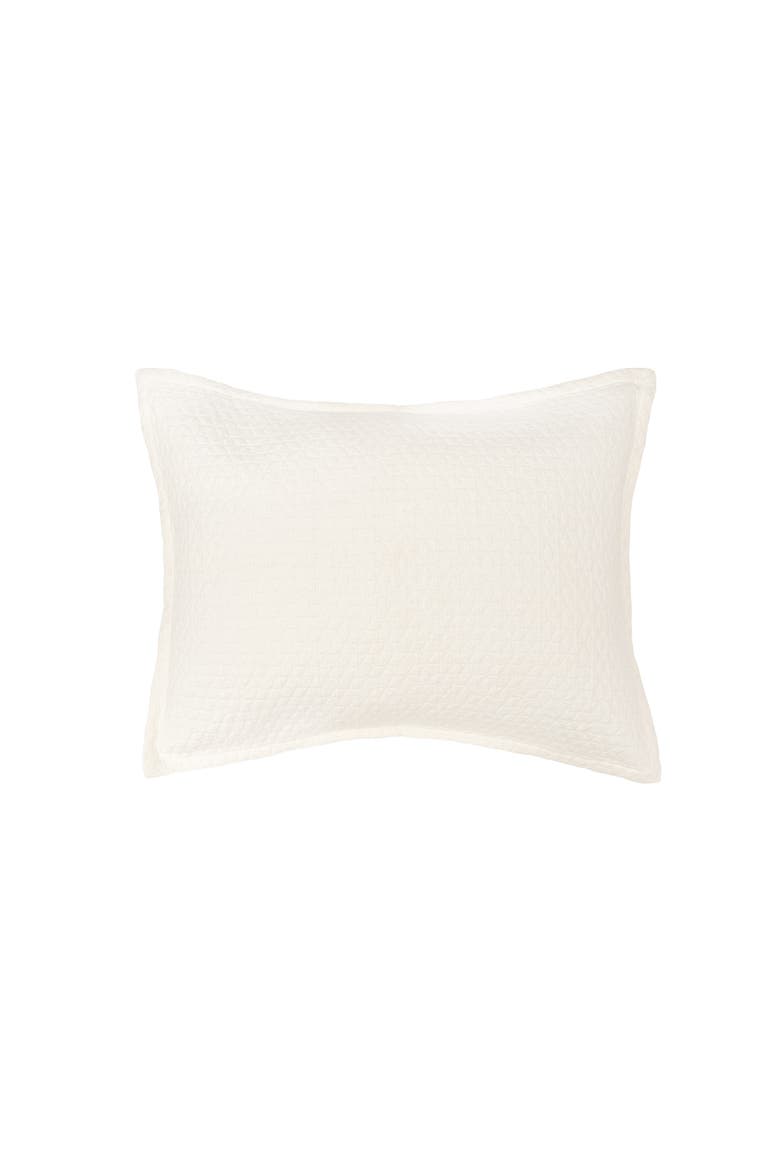 Pernille Ivory King Sham, Main, color, Off-White