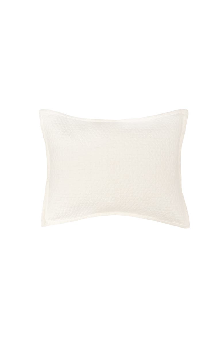ELISABETH YORK Pernille Ivory King Sham, Main, color, Off-White