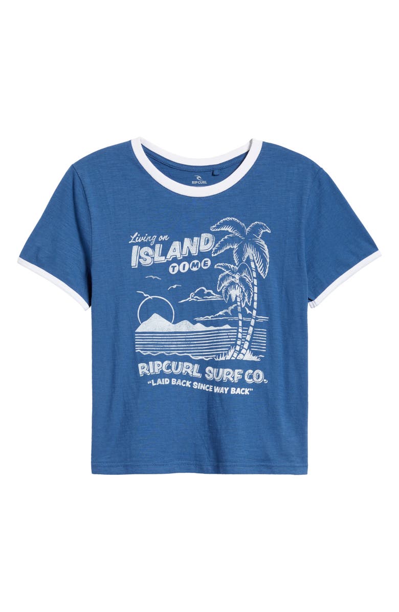 Rip Curl Island Time Slub Graphic T-Shirt, Main, color, Vintage Navy