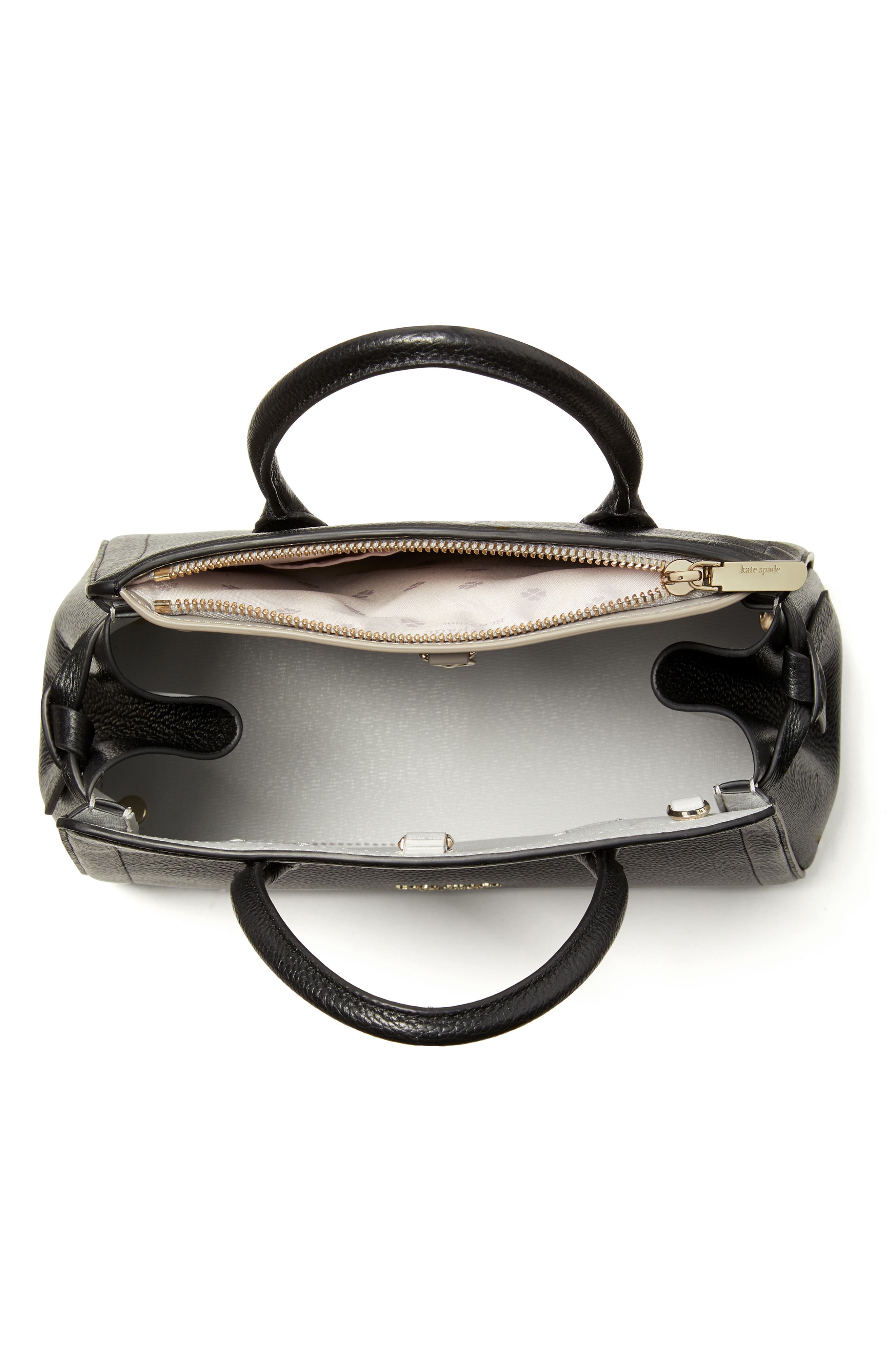 Kate Spade New York knott medium leather satchel, Alternate, color, 