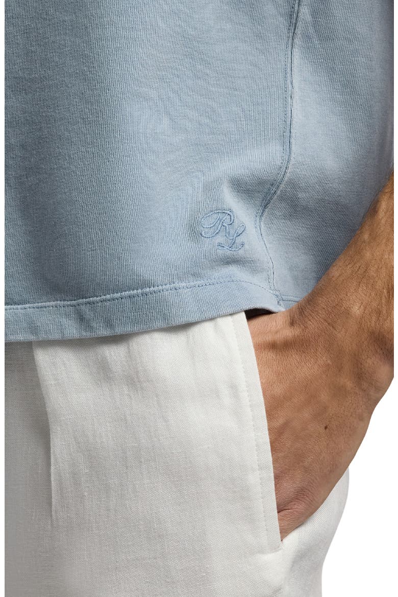 Oversize Vintage Cotton Jersey Pocket T-Shirt, Alternate, color, BLUE