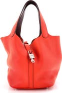 Pre-Owned Hermes Eclat Picotin Lock Bag Clemence MM