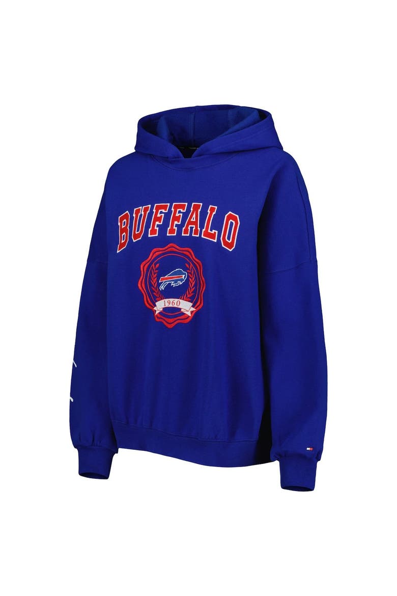 Women's Tommy Hilfiger Royal Buffalo Bills Becca Drop Shoulder Pullover Hoodie, Alternate, color, Royal