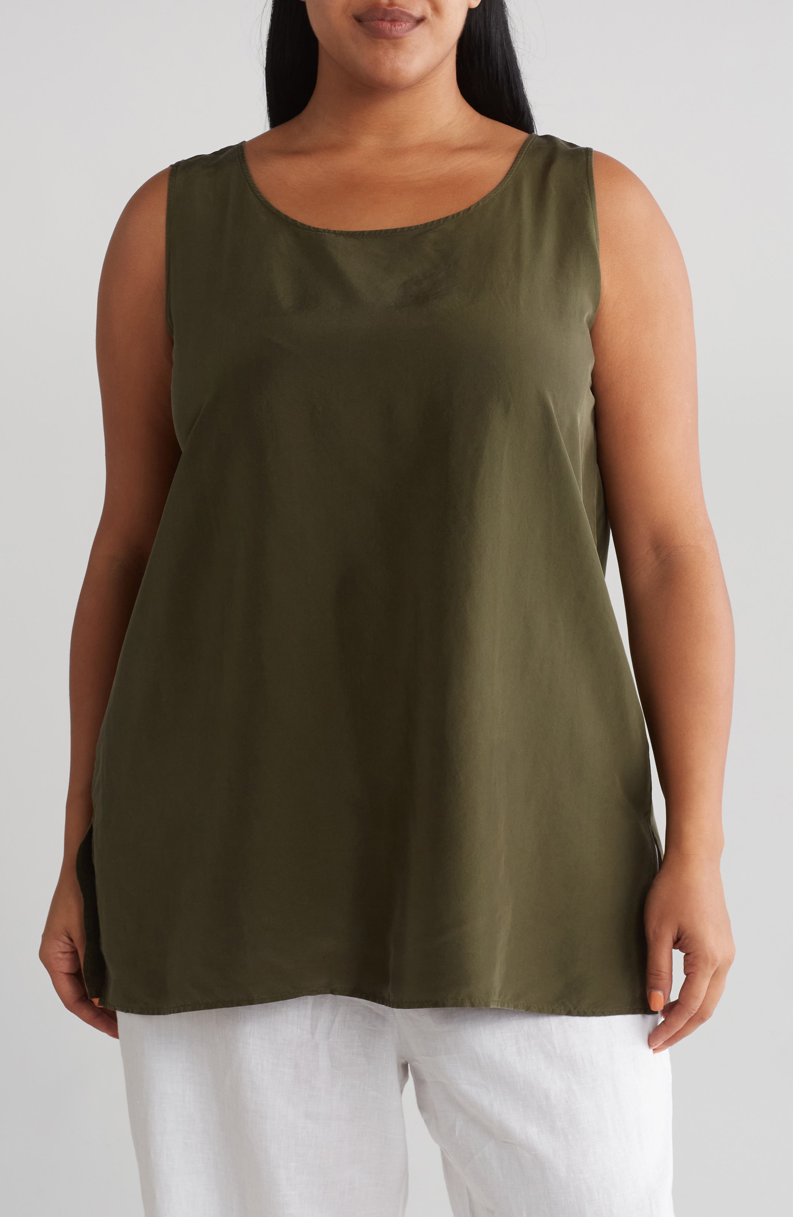 Eileen Fisher Silk Tunic Tank (Women) | Nordstromrack