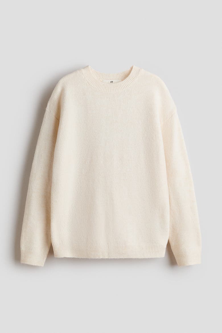 Loose-fit Jumper, Main, color, White