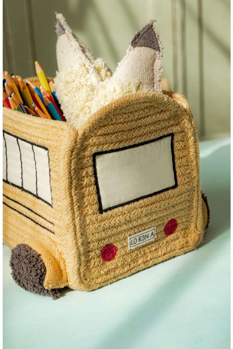 Bus Mini Basket, Alternate, color, YELLOW