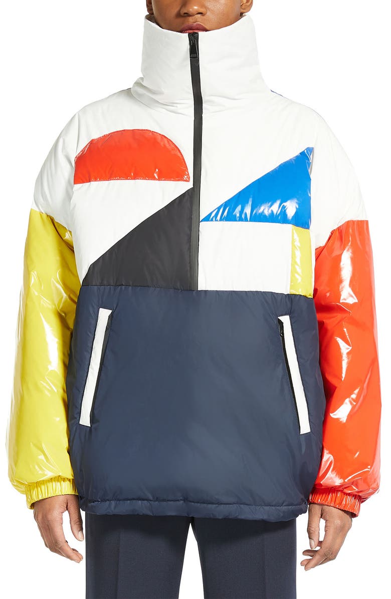 Weekend Max Mara Tondo Colorblock Down Puffer Jacket, Main, color,