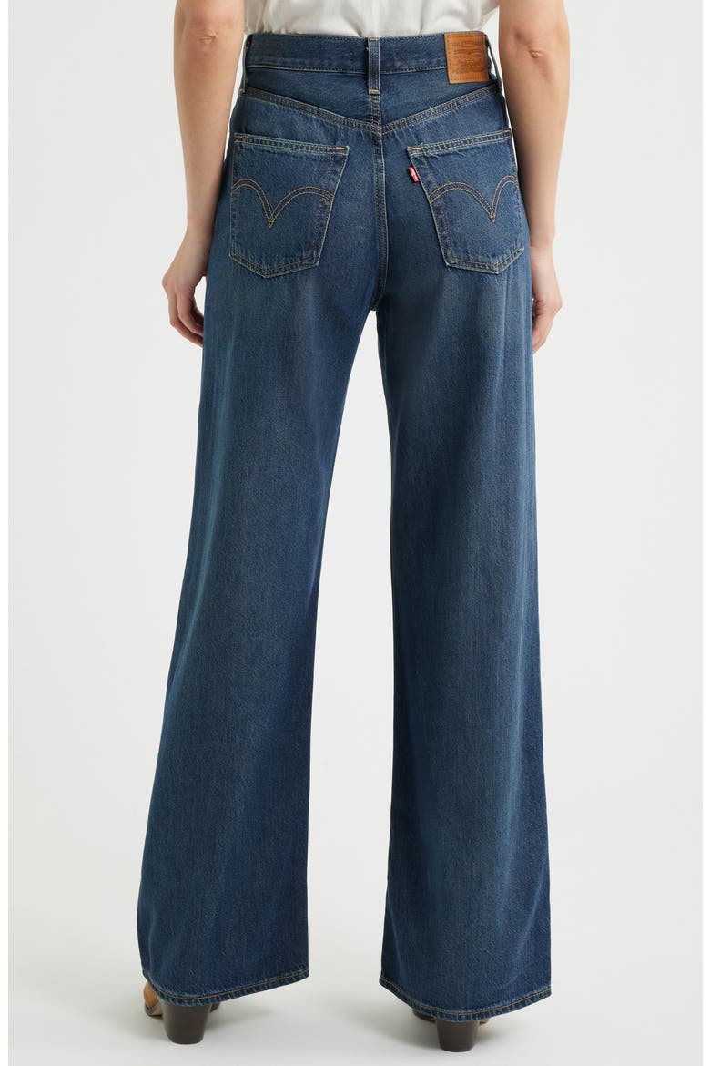 Ribcage High Waist Wide Leg Jeans, Alternate, color, LOST IN TRANSLATION