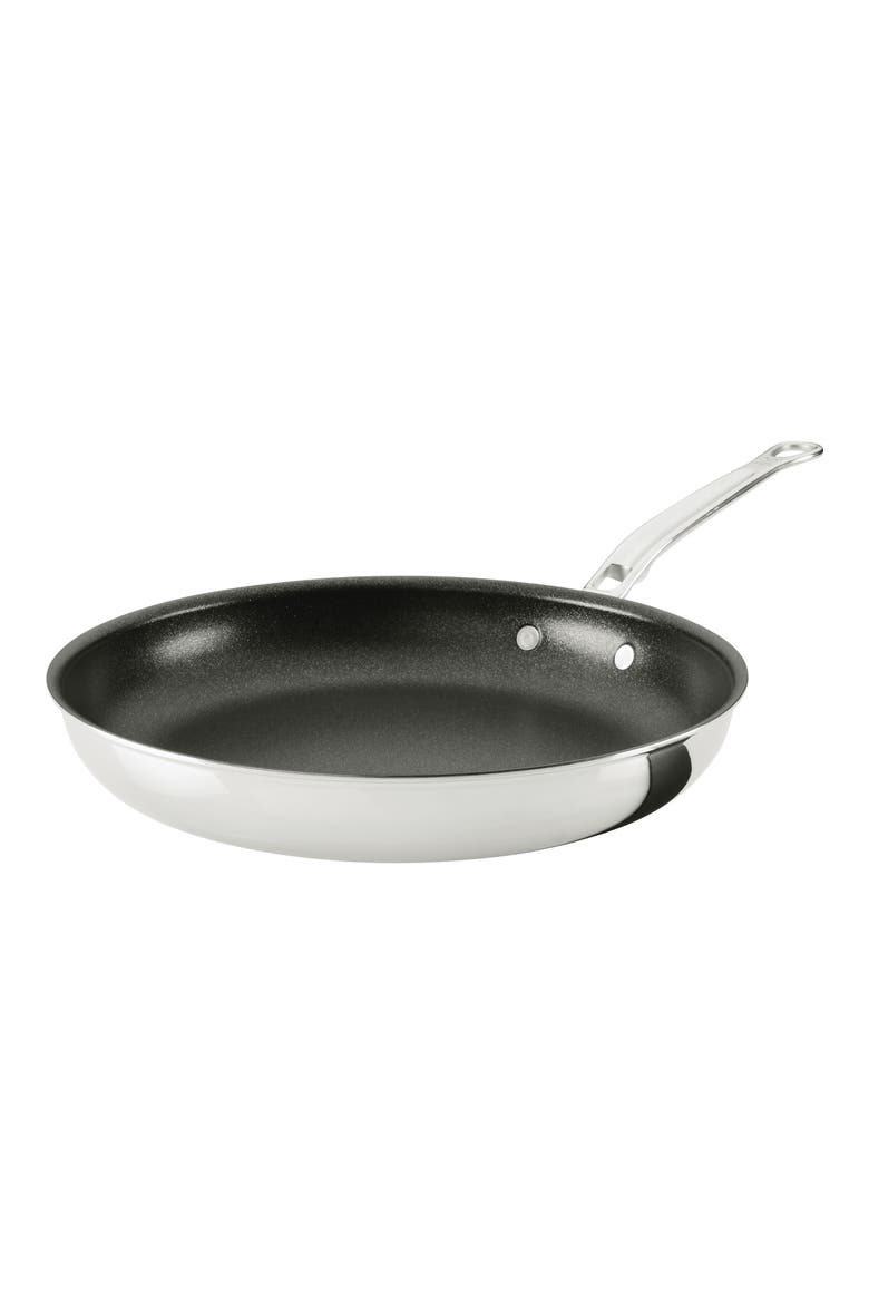 ProBond® Luxe Professional Clad Stainless Steel 12.5-Inch Nonstick Skillet, Main, color, NO COLOR