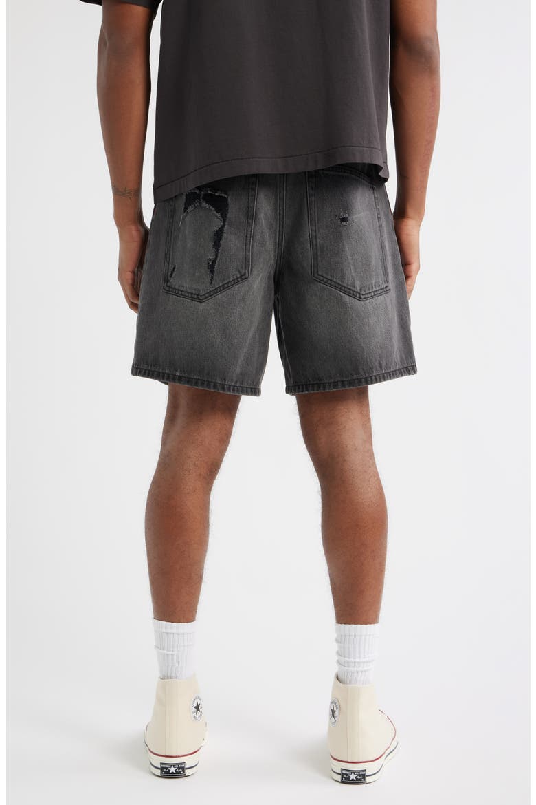 Trail Cotton Denim Shorts, Alternate, color, SMOKE WASH