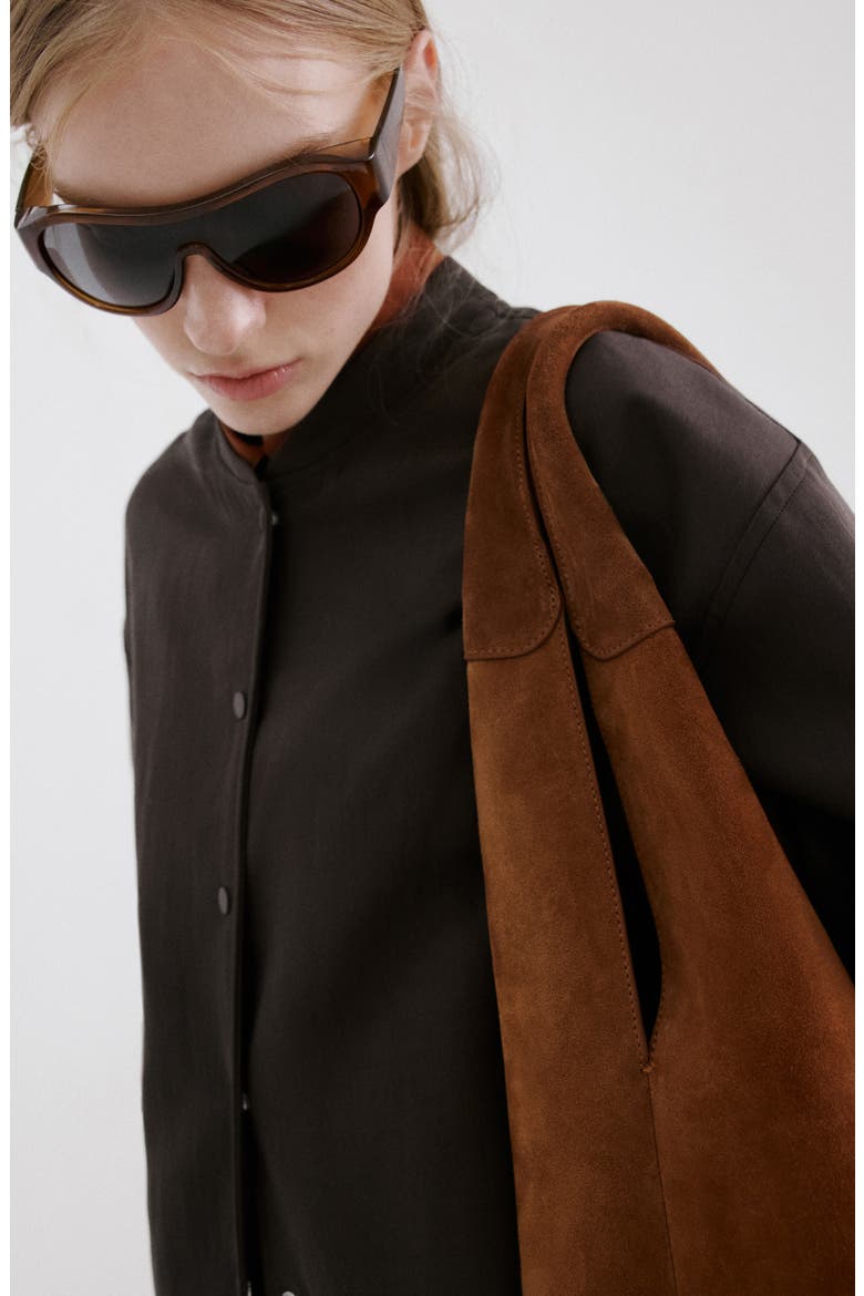 Oversize Bomber Jacket, Alternate, color, PURPLE