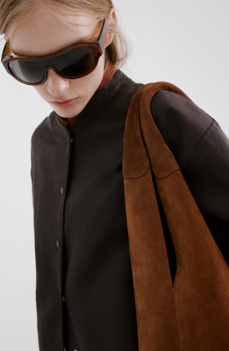 MANGO Oversize Bomber Jacket, Alternate, color,