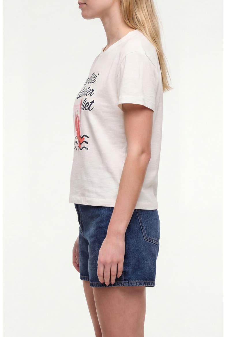 Jamie Lobster Diet Cotton Graphic T-Shirt, Alternate, color, SNOW WHITE