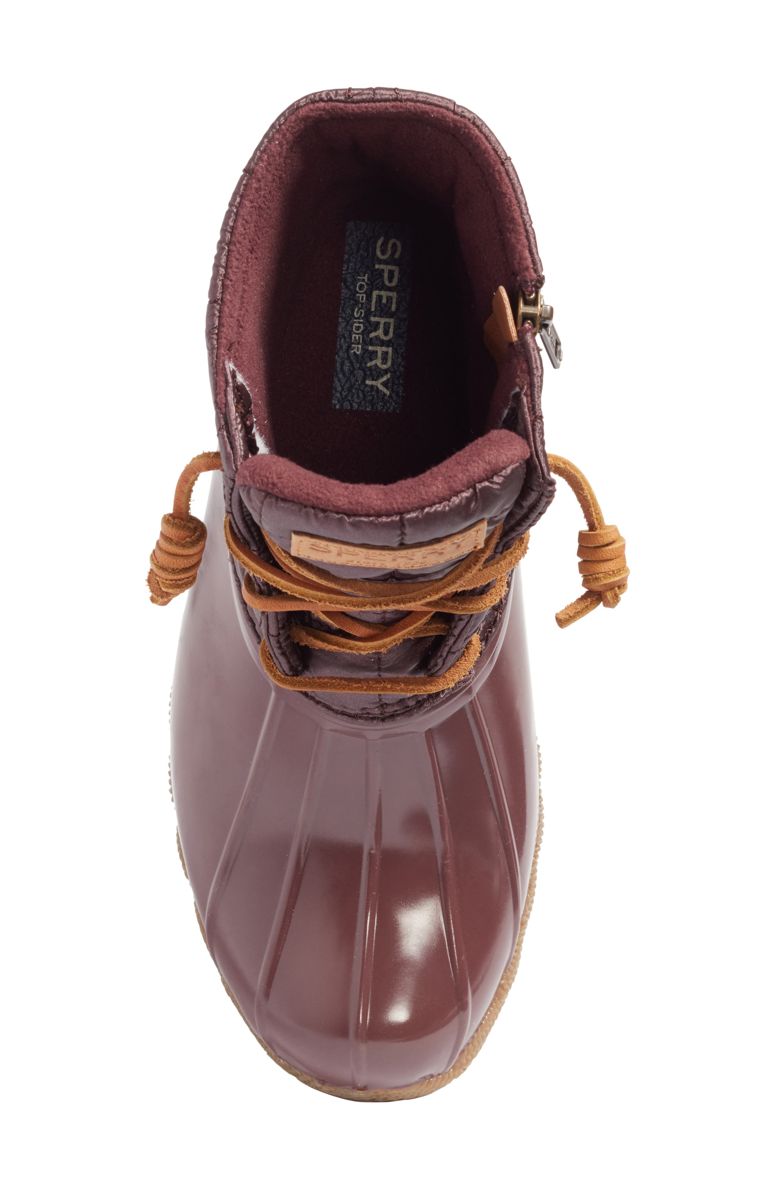 'Saltwater' Waterproof Rain Boot, Alternate, color, GRAPE