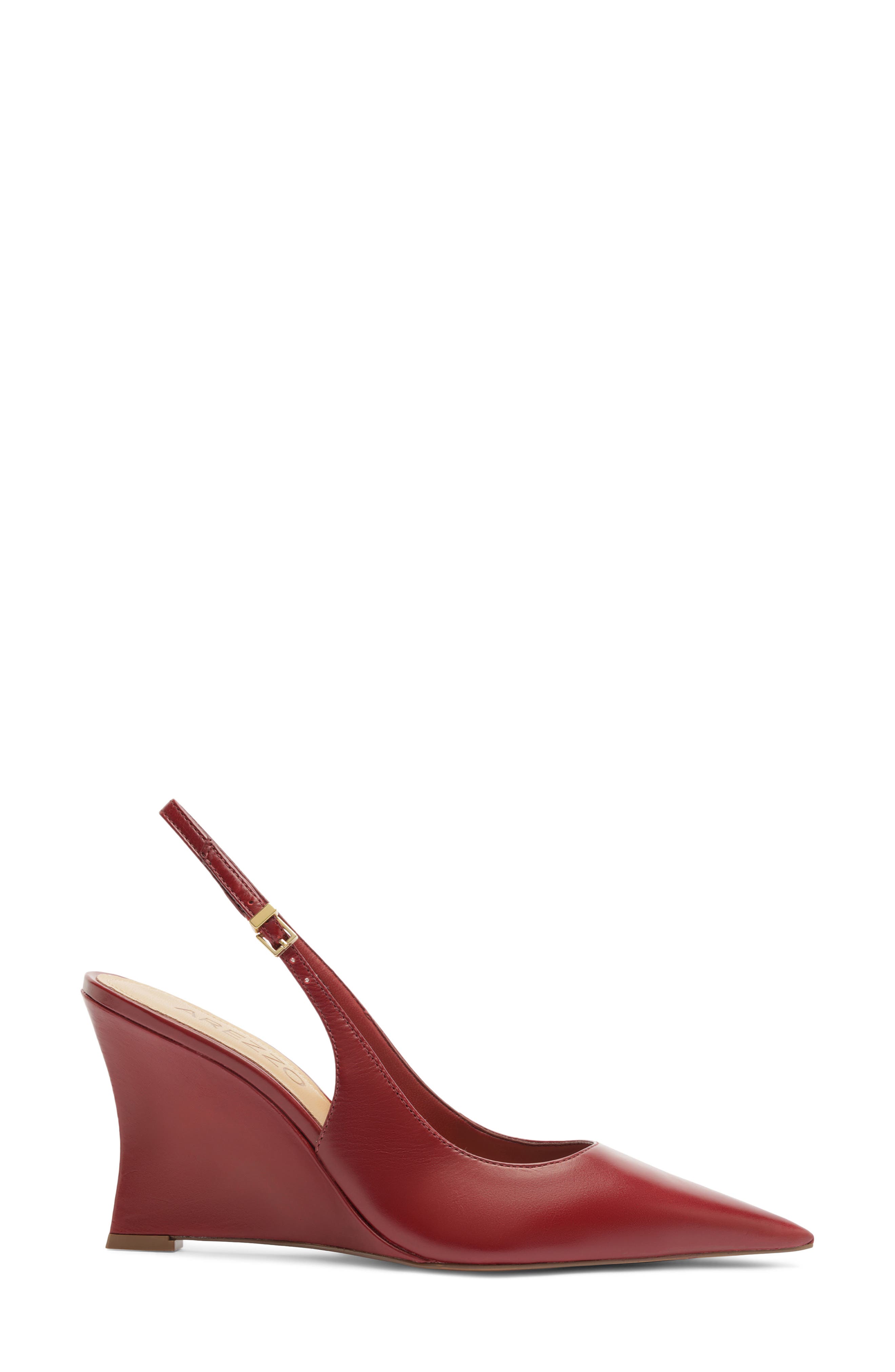 Rowen Slingback Wedge Pump, Alternate, color, PASSION RED