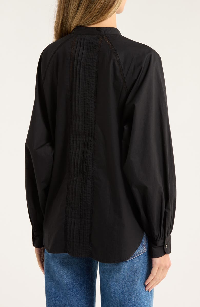 BUCK MASON Heirloom Cotton Poplin Button-Up Shirt, Alternate, color, Black