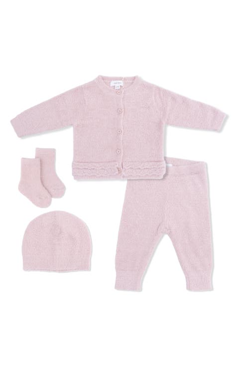 Kids' Chenille 4-Piece Cardigan Set