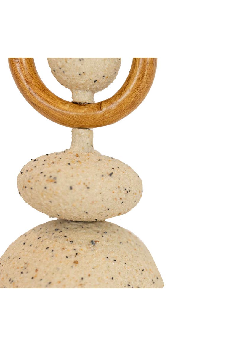 Textured Metal Stack Taper Holder Tan, Alternate, color, Beige