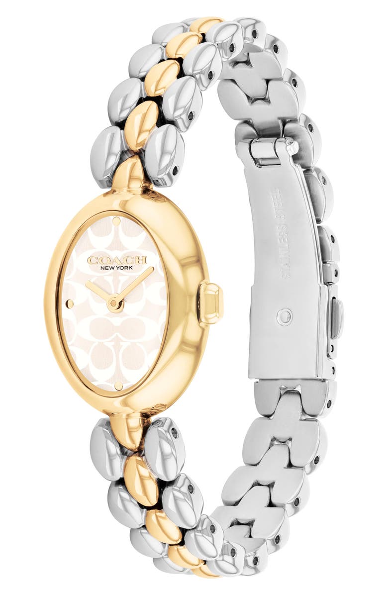 COACH Sammy Bracelet Watch, 22.5mm, Alternate, color, Silver/ Gold