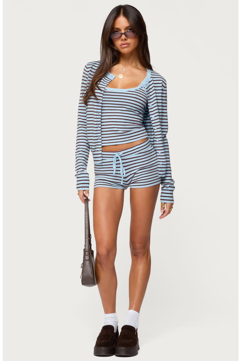 Lillian Stripe Cardigan, Alternate, color, LIGHT-BLUE