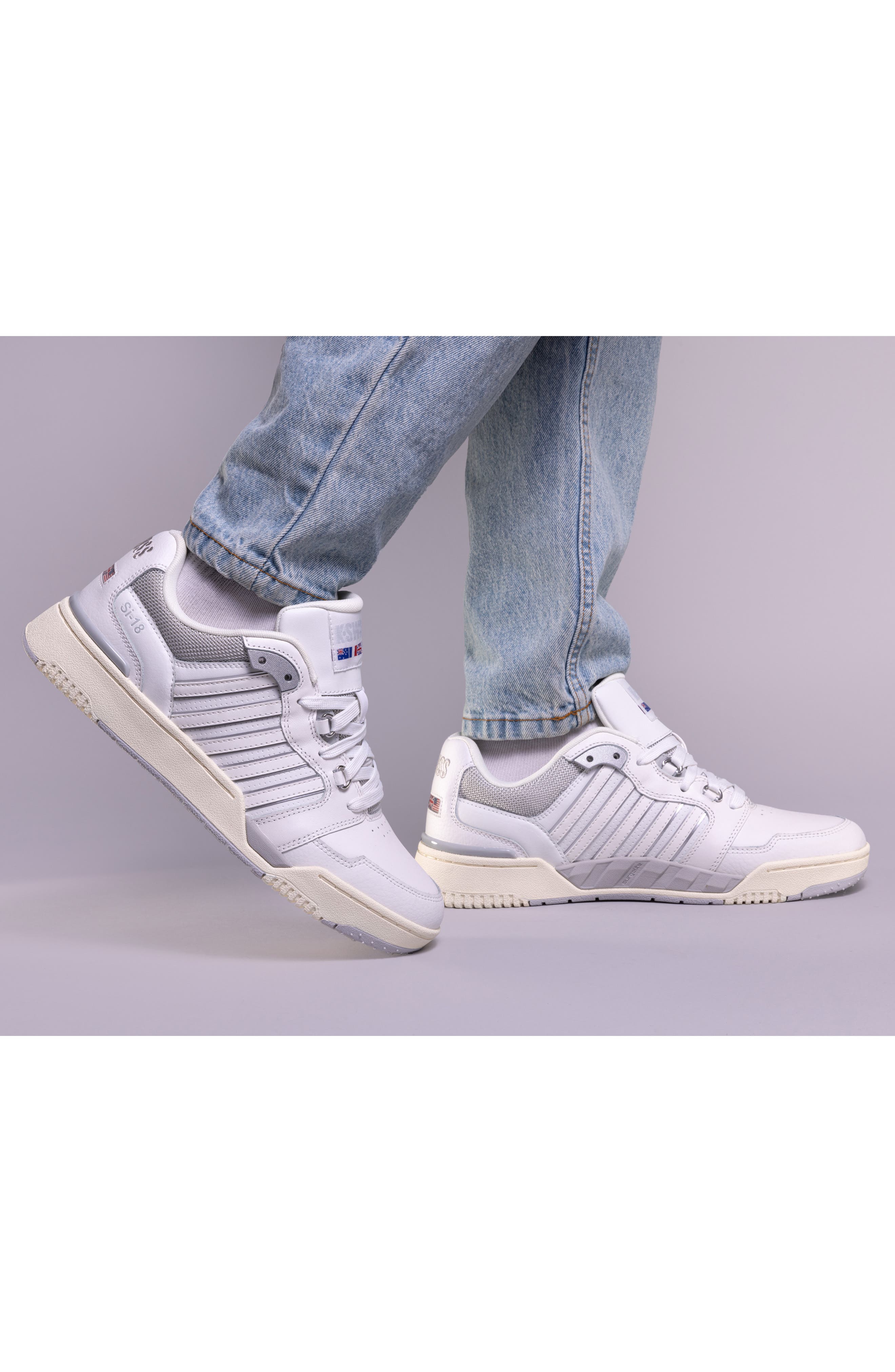 K-Swiss Si-18 Rival Sneaker, Alternate, color, Blanc De Blanc/Gray Violet/Ant