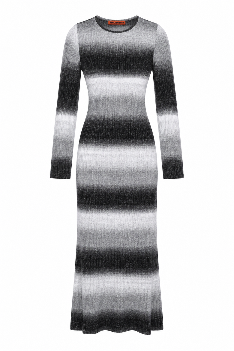 Axon Dress, Main, color, Black/Macadamia Multi