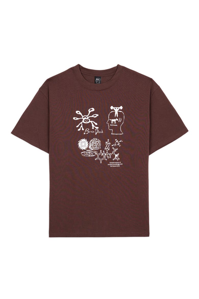 Ancient Knowledge Cotton Graphic T-Shirt, Main, color, BERRY
