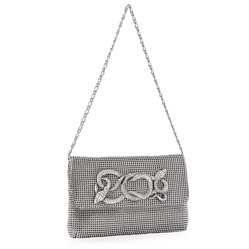 Whiting & Davis Cleo Serpents Clutch, Alternate, color, 