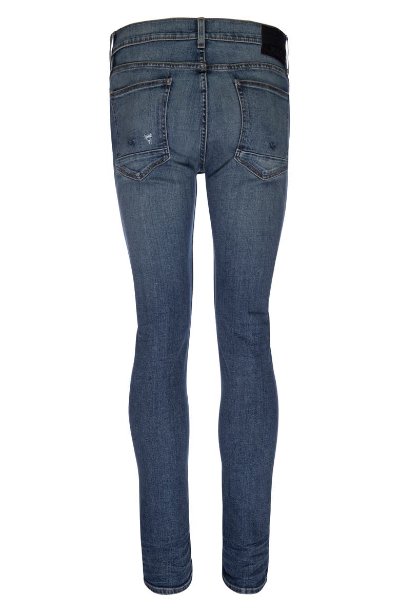 Hudson Jeans Axl Slim Fit Ripped Skinny Jeans, Alternate, color,
