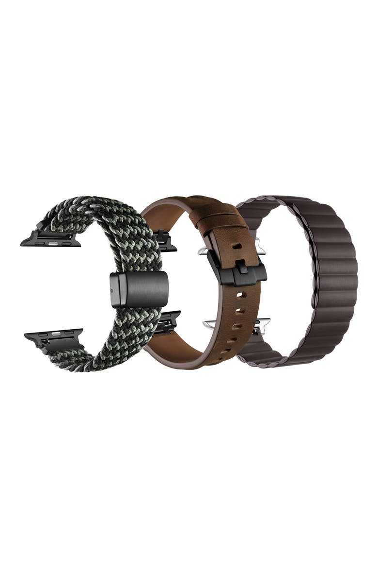 Assorted 3-Pack Apple Watch® Watchbands, Alternate, color, BROWN ASSORTED