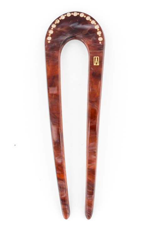 Jaspee Acetate and Strass Hair Pin