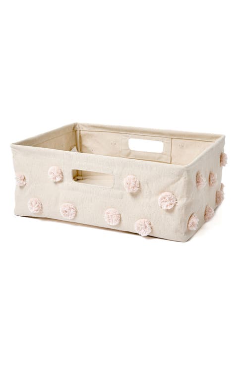 Hide Away Small Canvas Basket