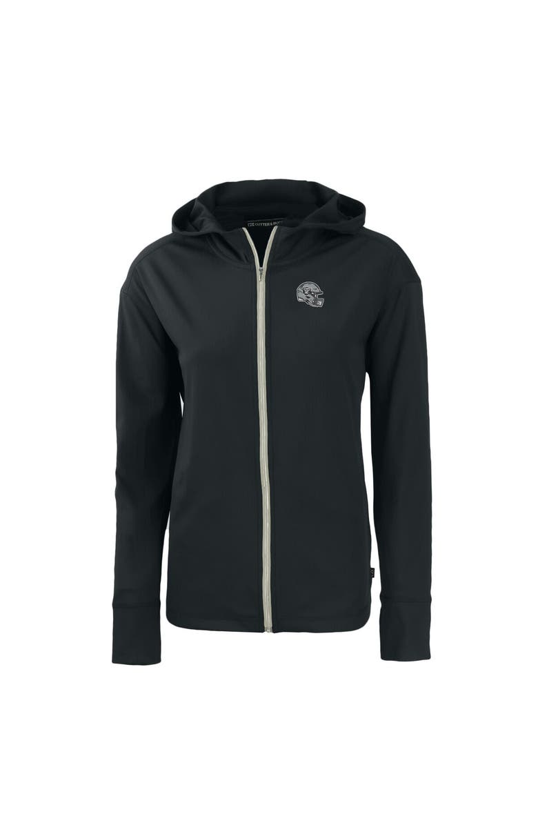 Cutter & Buck Women's Cutter & Buck  Black Las Vegas Raiders Helmet Daybreak Eco Recycled Full-Zip Hoodie, Alternate, color, 