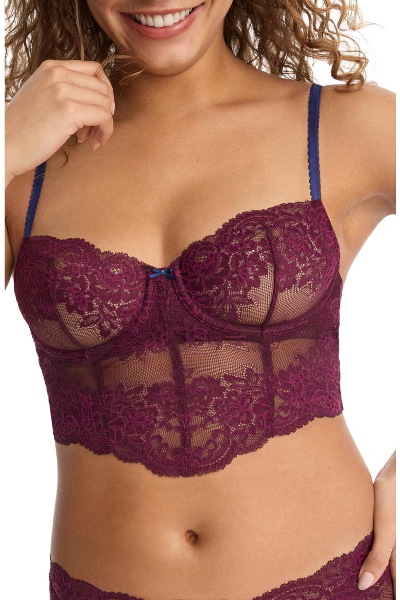 Captivate Lace Corset Cami, Alternate, color, Figgy/Nocturnal