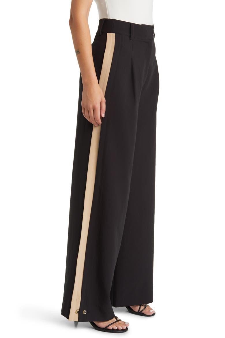 Margaret Wide Leg Pants, Alternate, color, BLACK/BEIGE