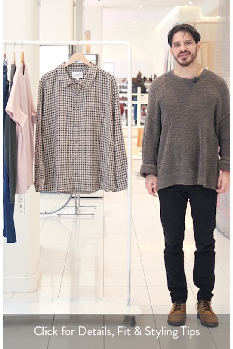 Fall Check Button-Up Shirt video